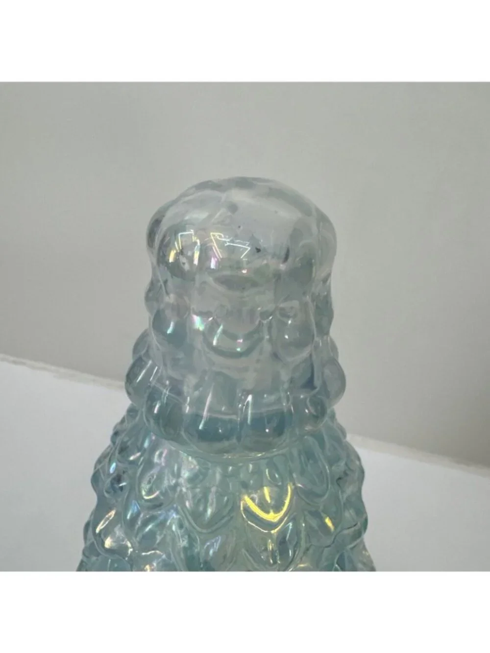 Light Blue Iridescent Glass Christmas Tree LED Lights 11